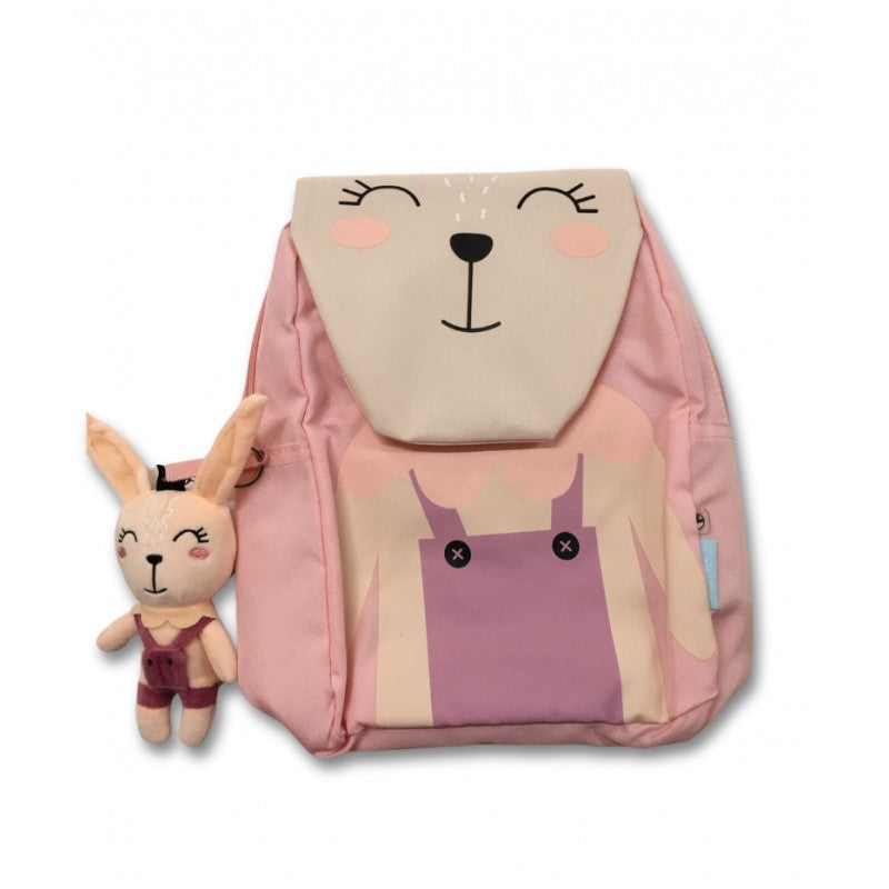 Zaino Asilo Hello Nature Con Portachiavi Omaggio - 4 Fantasie