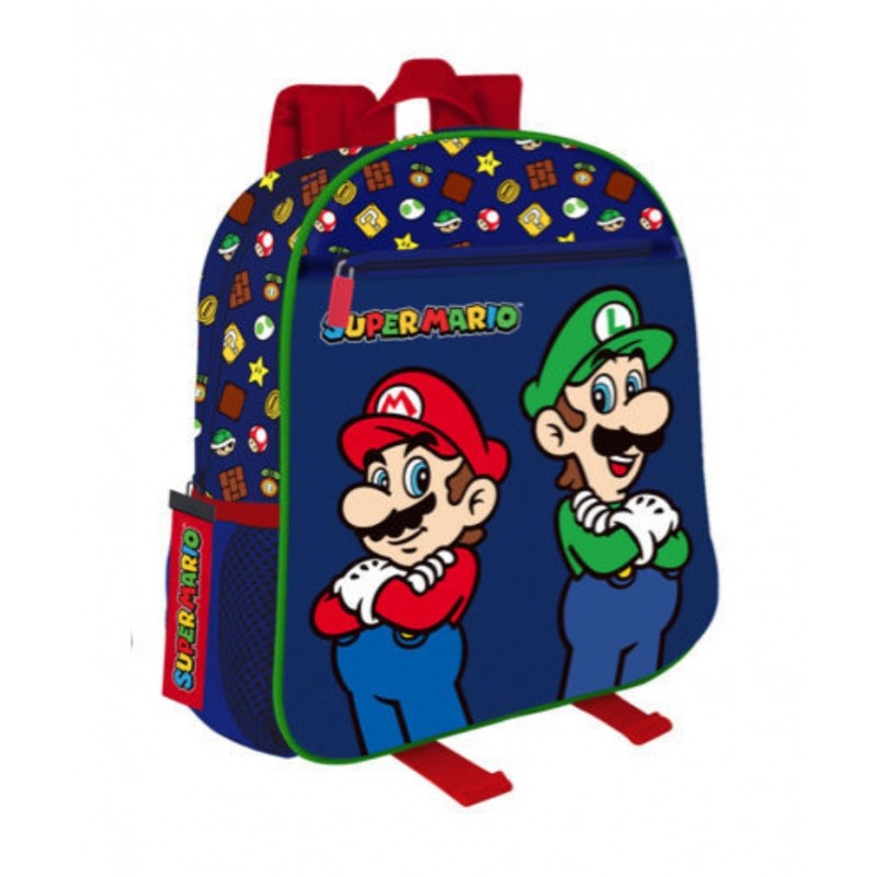 Zaino Asilo Super Mario E Luigi