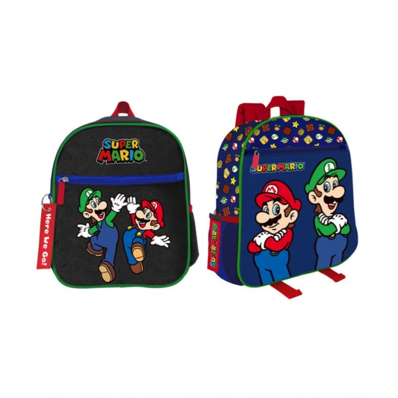 Zaino Asilo Super Mario E Luigi