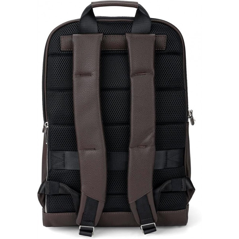 Zaino Business Pro Comix U, Morbida Ecopelle Granata, Cm 29x44hx16 - Marrone Scuro