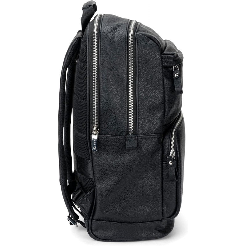 Zaino Business Pro Comix U, Morbida Ecopelle Granata, Cm 29x44hx16 - Nero