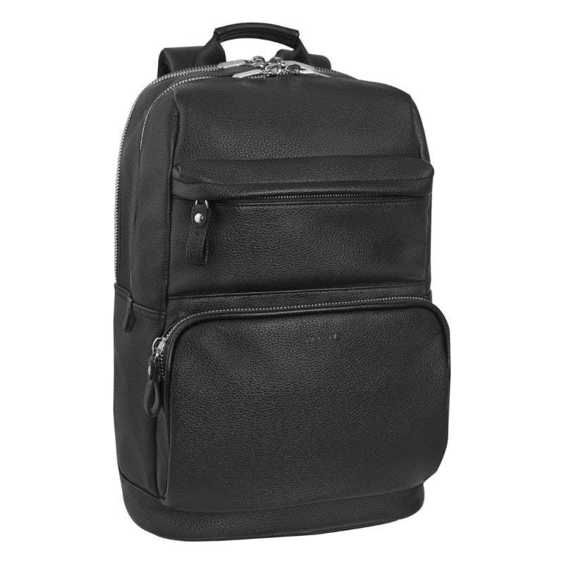 Zaino Business Pro Comix U, Morbida Ecopelle Granata, Cm 29x44hx16 - Nero
