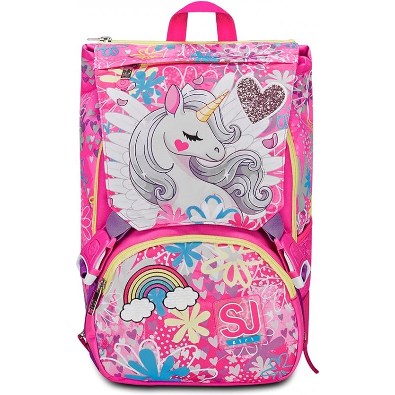 Zaino Estensibile Big Sj Gang Unicorn Led Girl