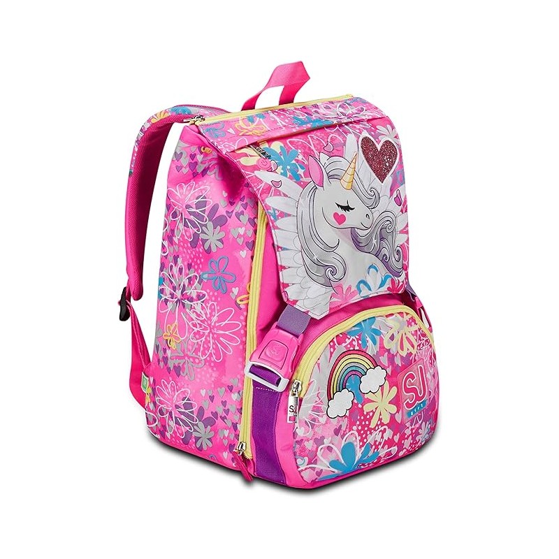 Zaino Estensibile Big Sj Gang Unicorn Led Girl