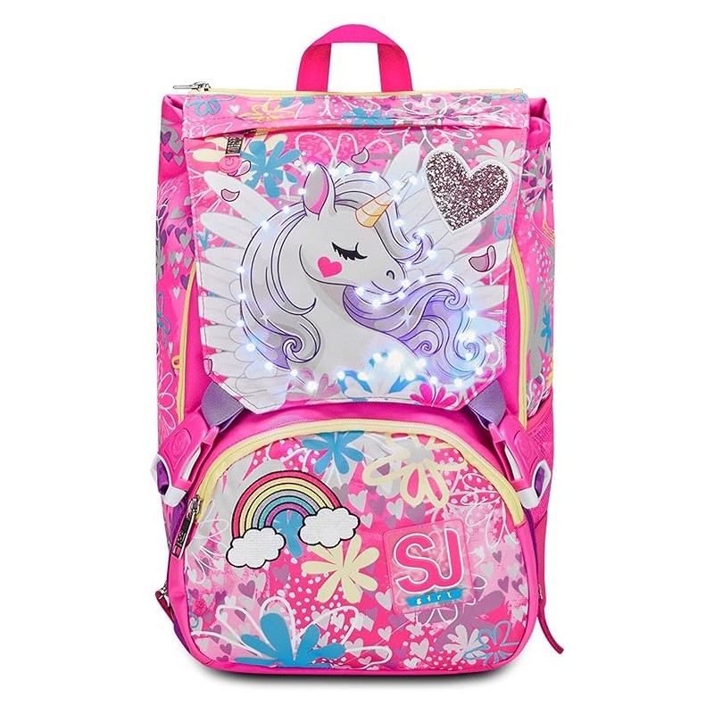 Zaino Estensibile Big Sj Gang Unicorn Led Girl