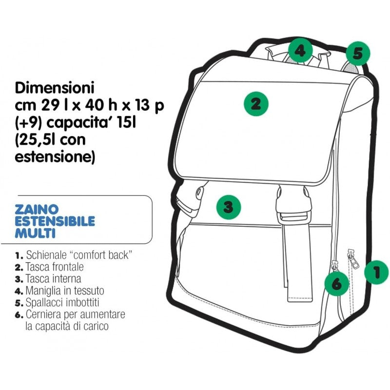 Zaino Estensibile Con Ganci Barbie Sirena  - Giochi Preziosi