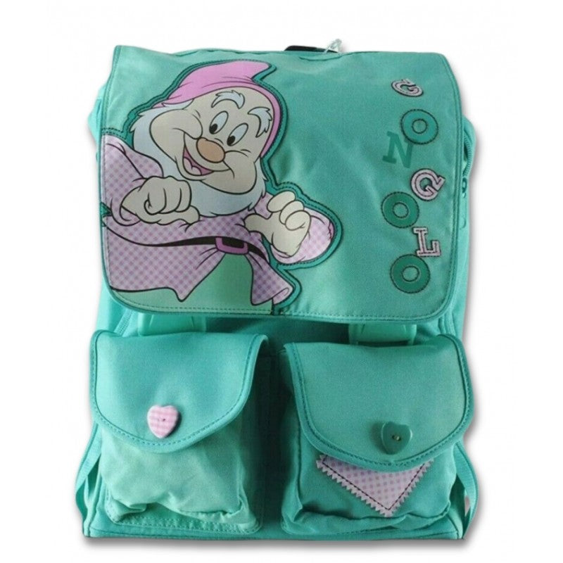 Zaino Estensibile Disney Sette Nani Gongolo - Verde