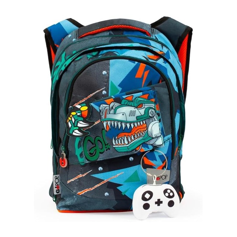 Zaino Estensibile Round Go Pop Dinosauro T Rex