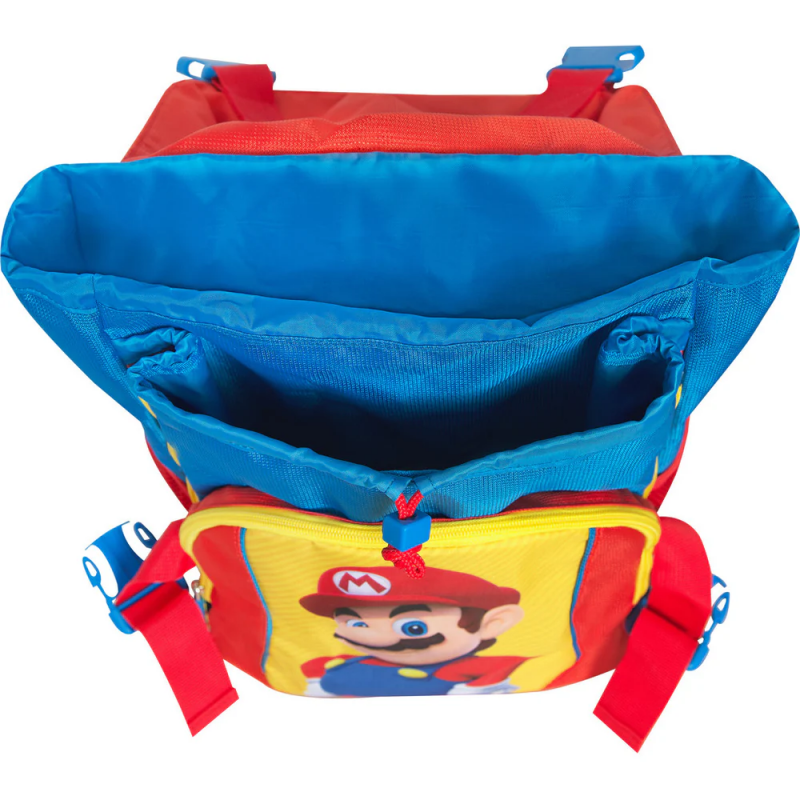 Zaino Estensibile Super Mario Blu/rosso/giallo