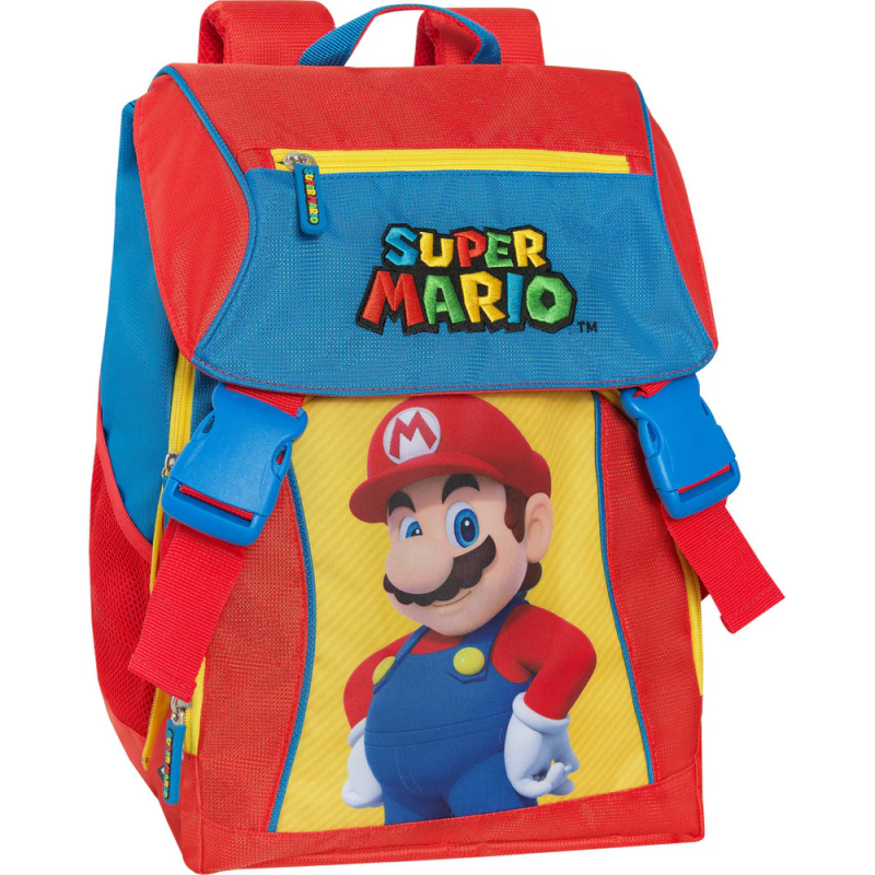 Zaino Estensibile Super Mario Blu/rosso/giallo