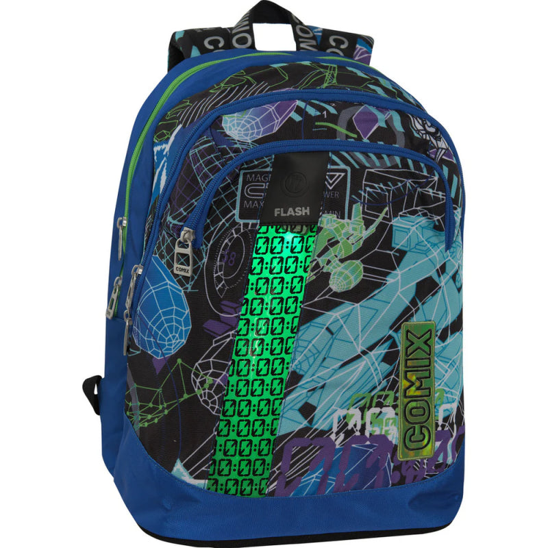 Zaino Organizzato Comix Flash Lost Space Viola/azzurro