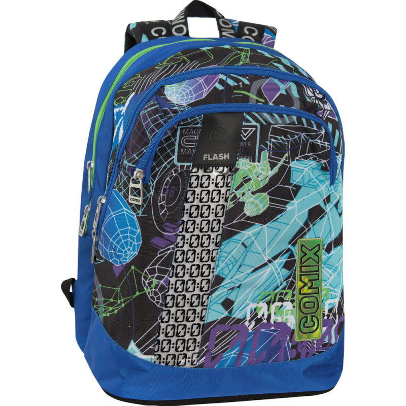 Zaino Organizzato Comix Flash Lost Space Viola/azzurro