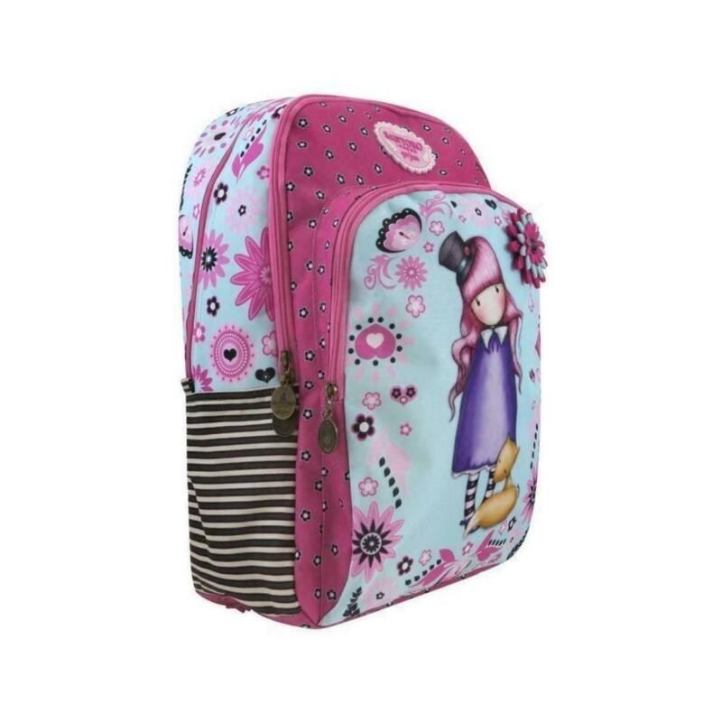 Zaino Scuola Santoro London Gorjuss Dreamer, Tre Cerniere Rosa – Z00122