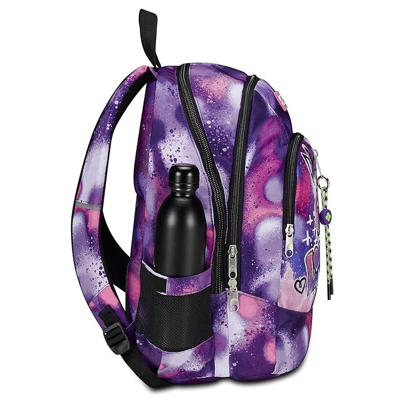 Zaino Seven Bubble Street Con Usb Plug Integrato – Viola