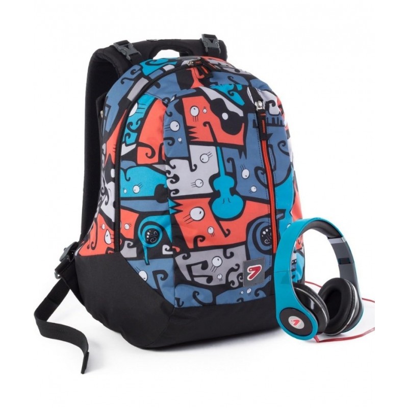 Zaino Seven Double Jangle Con Cuffie In Omaggio - Z00039