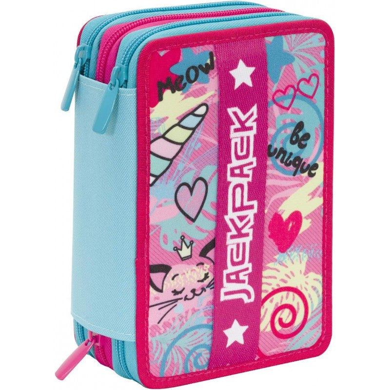 Zaino Seven Jackpack Con Astuccio Triplo Rosa - Z00143