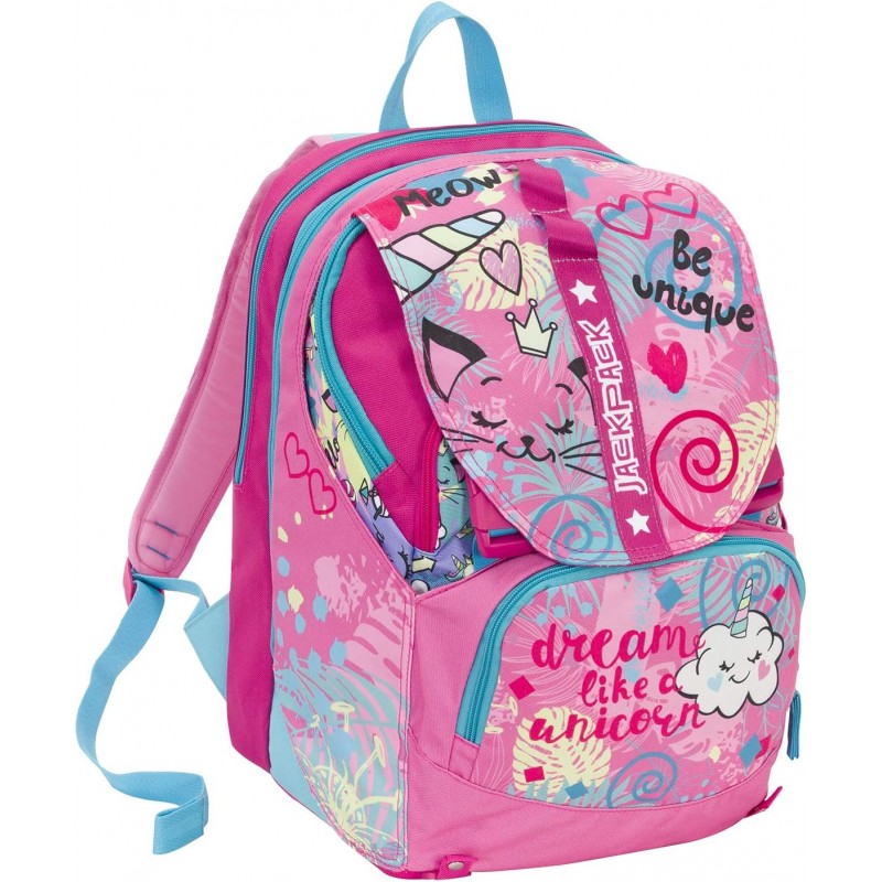 Zaino Seven Jackpack Con Astuccio Triplo Rosa - Z00143