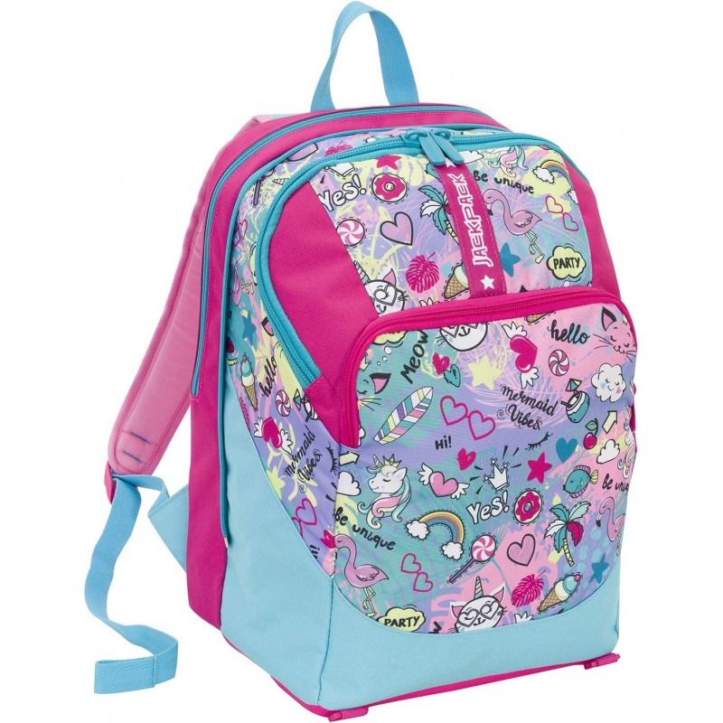 Zaino Seven Jackpack Con Astuccio Triplo Rosa - Z00143