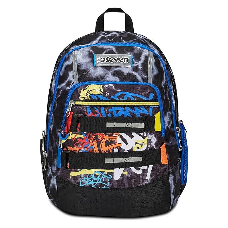 Zaino Seven Mark On Boy – Nero Giallo