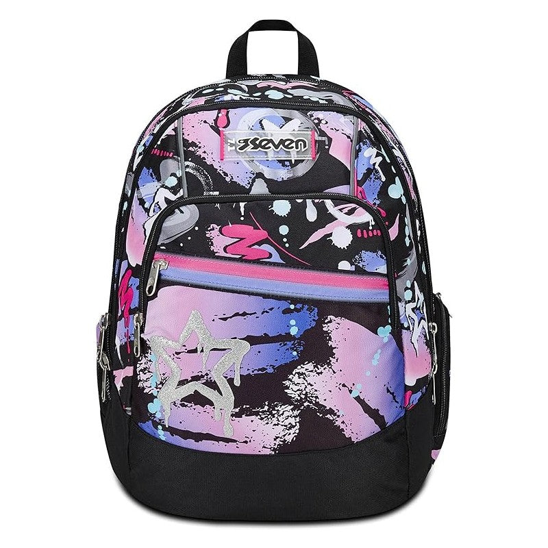 Zaino Seven Mark On Girl – Nero Fucsia