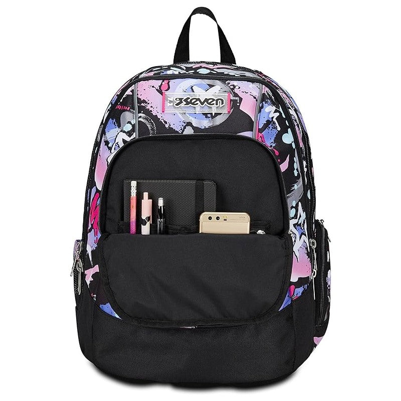 Zaino Seven Mark On Girl – Nero Fucsia