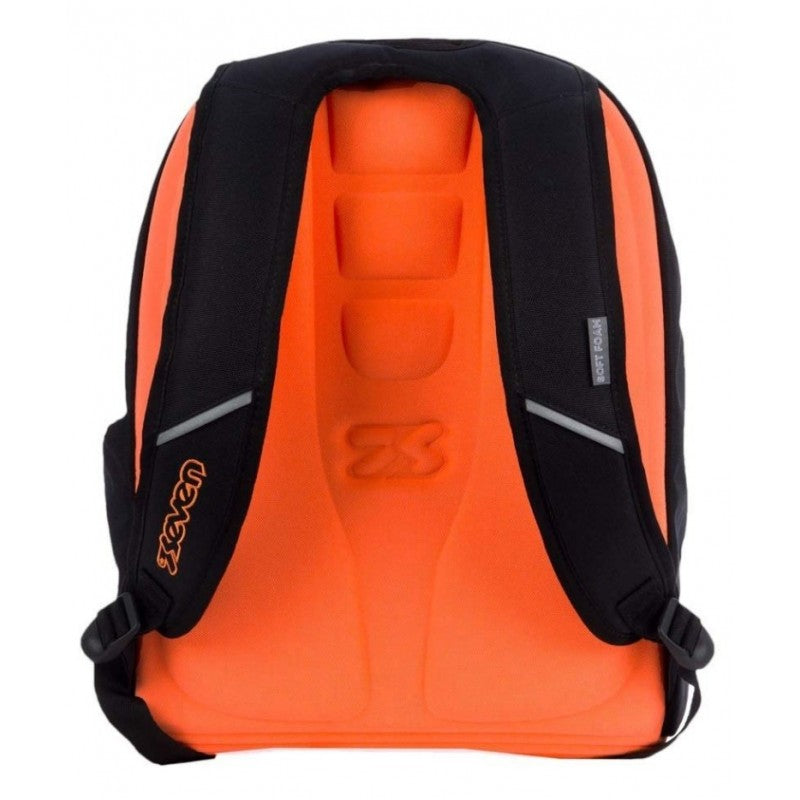 Zaino Seven New Advanced Colorful Boy Nero/arancione - Z00024