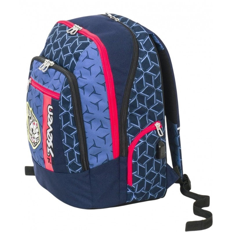 Zaino Seven New Advanced Dice Boy Blu - Z00034