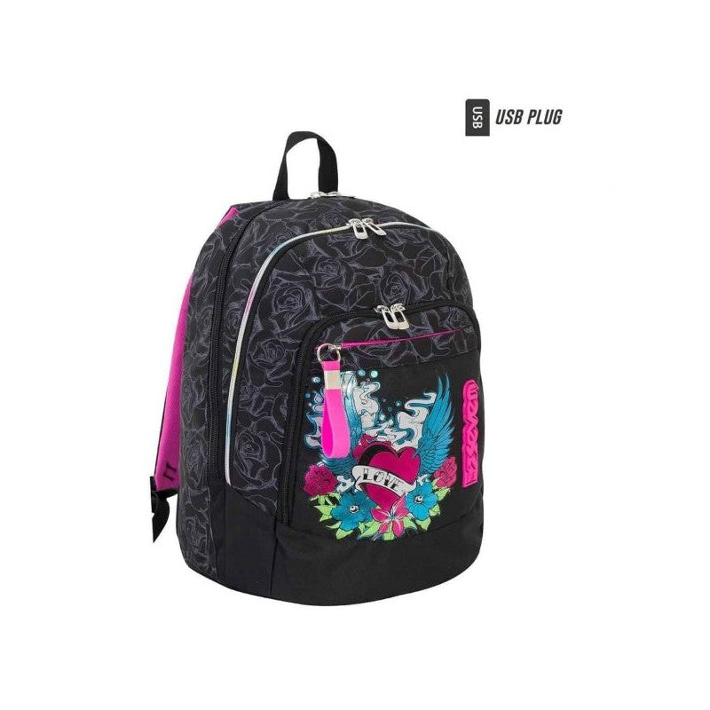 Zaino Seven New Advanced Lefleur Nero – Z00138