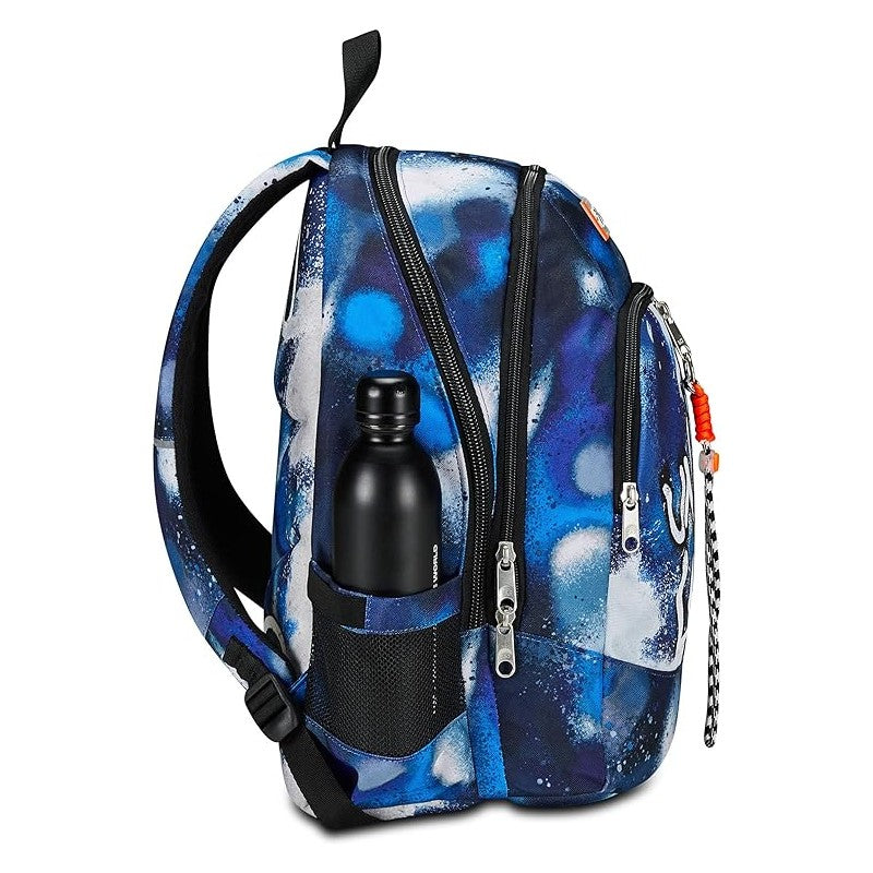 Zaino Seven Retrocolor Con Usb Plug Integrato – Blu