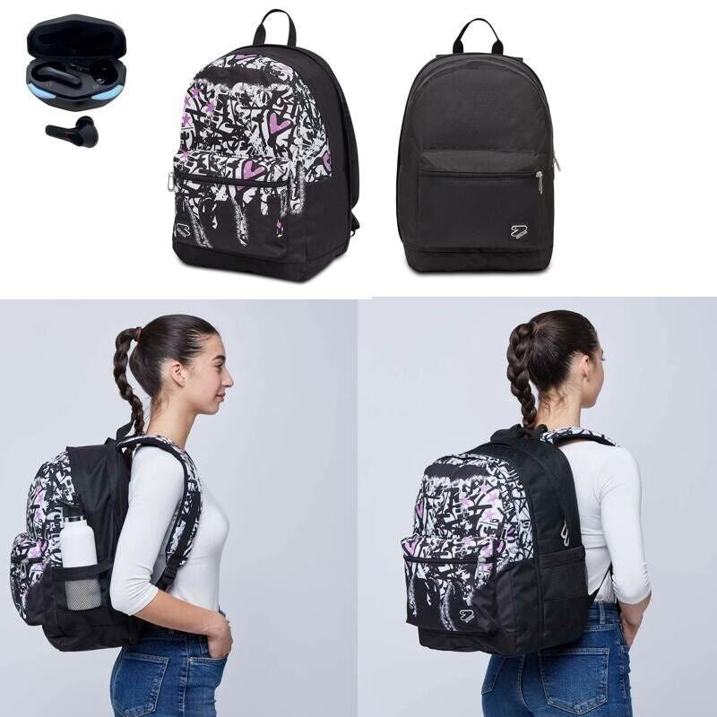 Zaino Seven Reversibile New The Double Flashing Xxl Con Cuffie Wireless