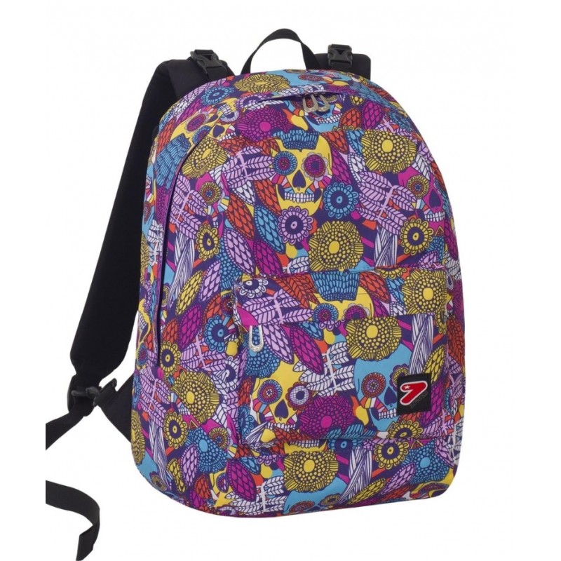 Zaino Seven Reversibile Skull Girl Con Cuffie In Omaggio – Z00035
