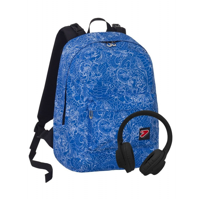 Zaino Seven Reversibile Whiz Con Cuffie In Omaggio - Z00044