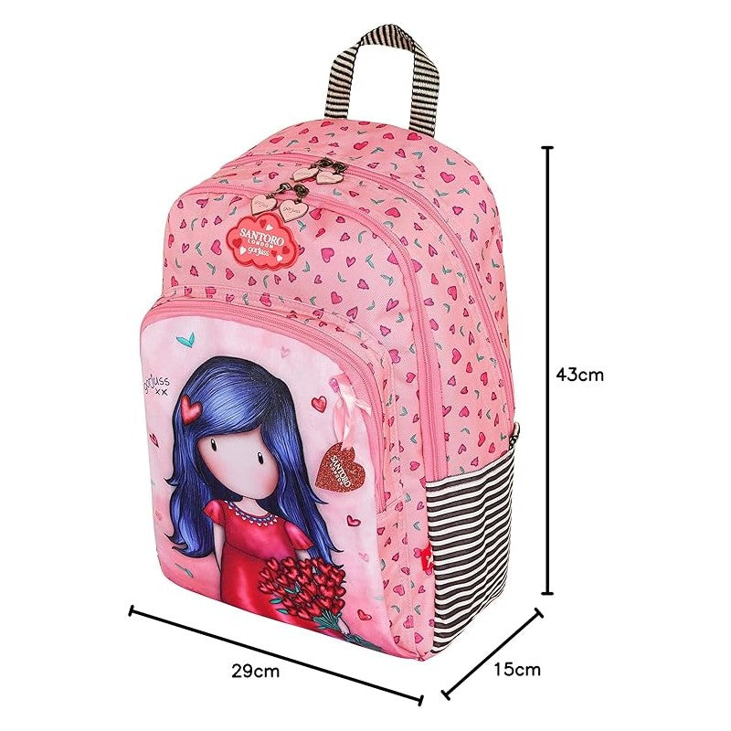 Zaino Tre Cerniere Santoro Gorjuss Love Grows