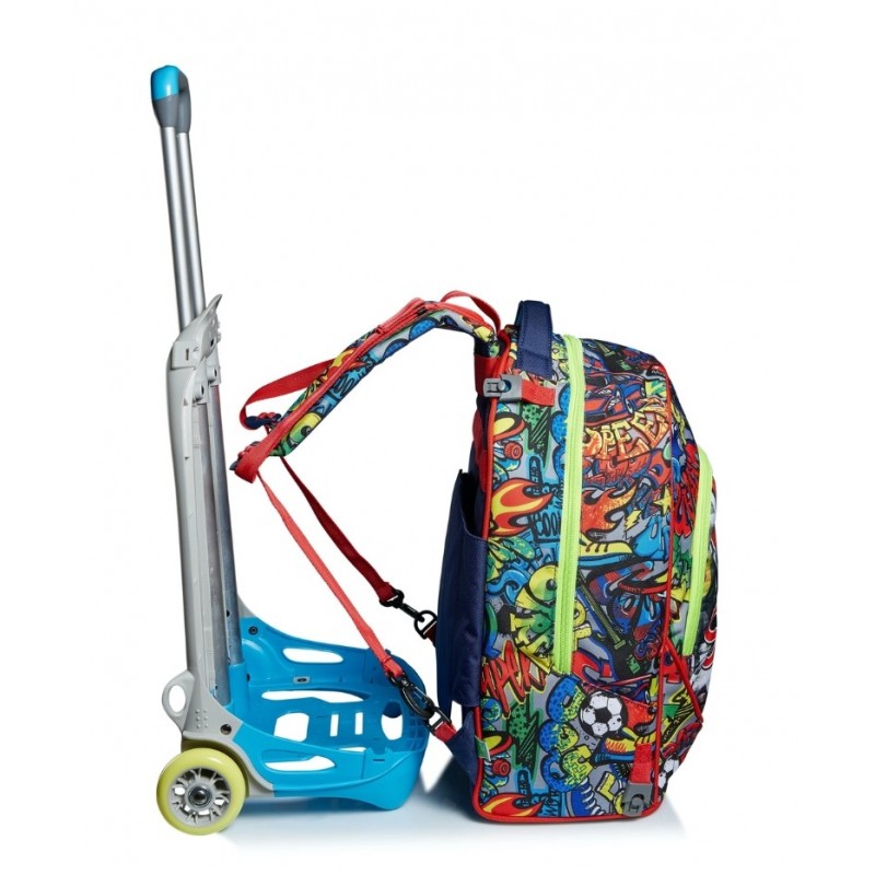 Zaino Trolley Jack Facce Da Sj Boy/girl